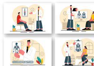 9 Chiropractor Physiotherapy Rehabilitation Illustration