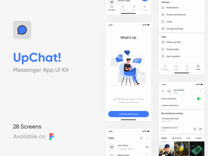 Messenger App UI Kit preview picture