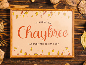 Chaybree - Handwritten Font preview picture