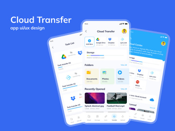 Cloud Storage App UI preview picture
