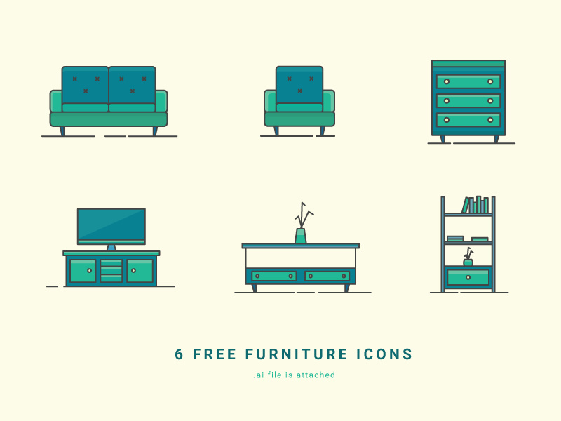 6 Free Furniture Icons By Parham Marandi Epicpxls