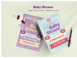 Baby Shower Invitation Portrait preview picture