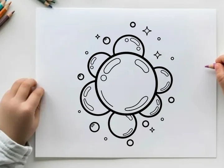 Cute cartoon microbe germs set vector illustration