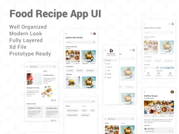 Food Recipe App UI preview picture