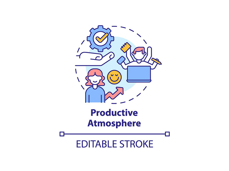 Productive atmosphere concept icon