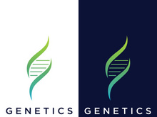 DNA element logo. Bio tech, DNA people, bio DNA, spiral DNA. Logo can be for science, pharmacy and medical.