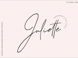 Juliette | Signature Font preview picture