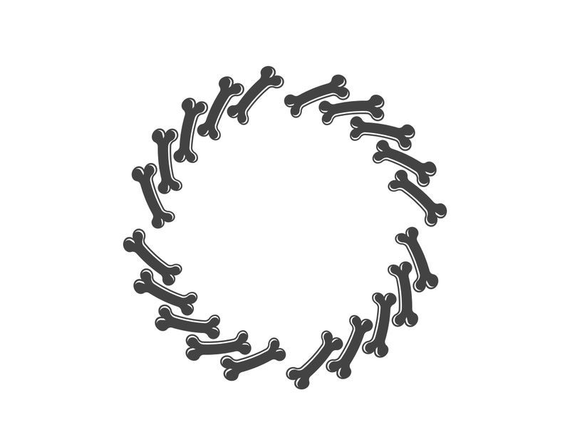 Bone icon design illustration