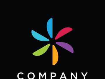 Abstract propeller logo with creative idea preview picture