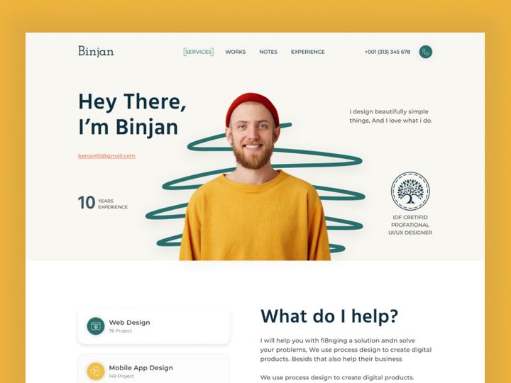 Designer Portfolio Website