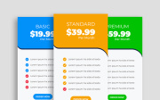 Pricing Table UI Elements Design Ver-1