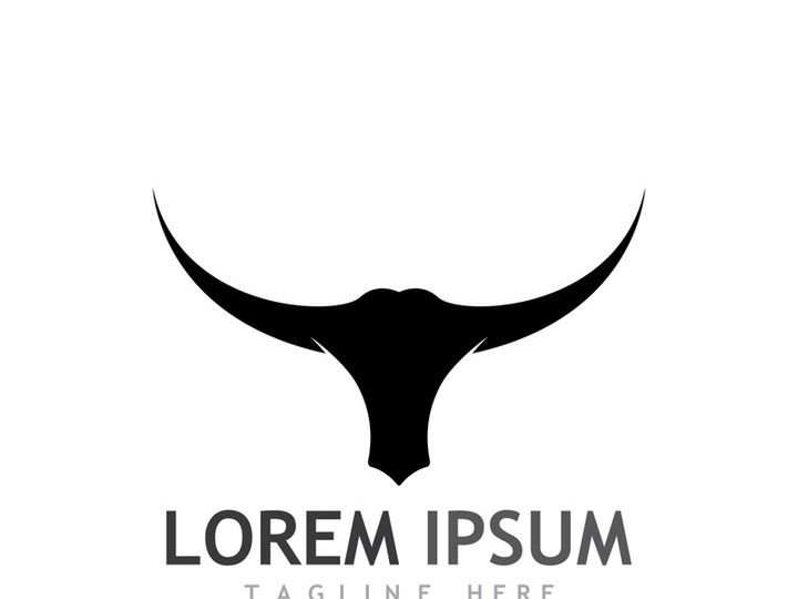 bull head horn logo