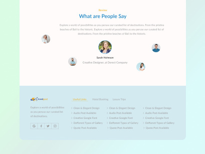 Travelgood - Travel Agency Website Landing Page Design