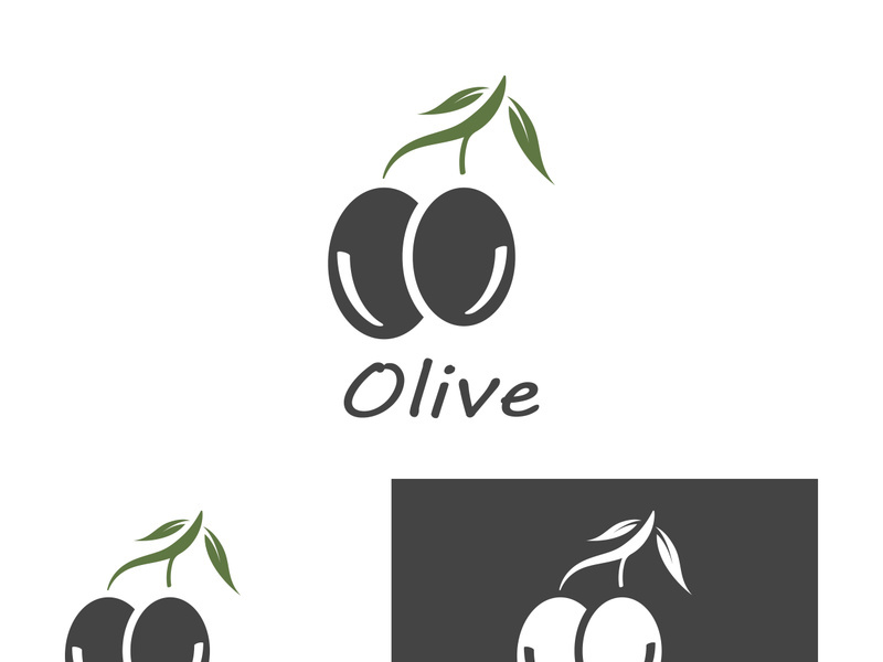 Olive fruit logo design.