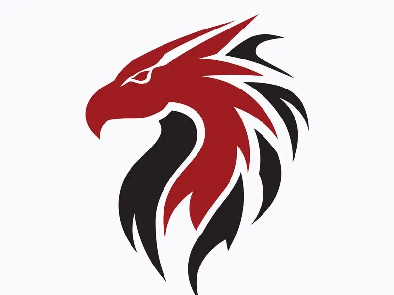 Dragon logo art illustration