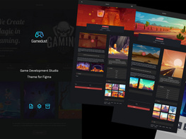 Gamedust - Web Theme for Figma preview picture
