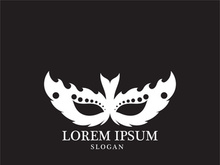 Masquerade Carnival Mask Icon and symbol vector