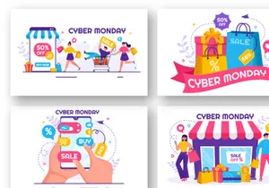 14 Cyber Monday Event Illustration