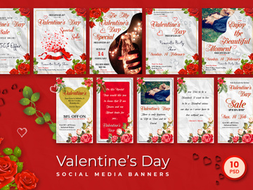 Valentines Day Social Media Banners preview picture