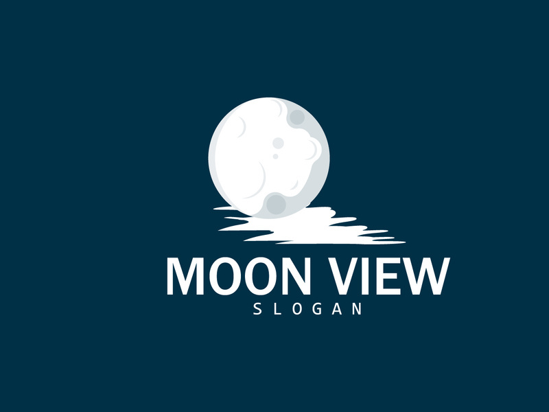 Moon Logo, Crescent Star And Moon Design