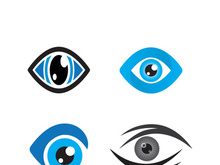 Branding identity corporate eye care vector logo design