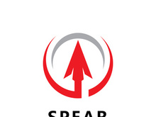 Spear logo vector design template