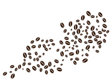 Coffee bean icon illustration