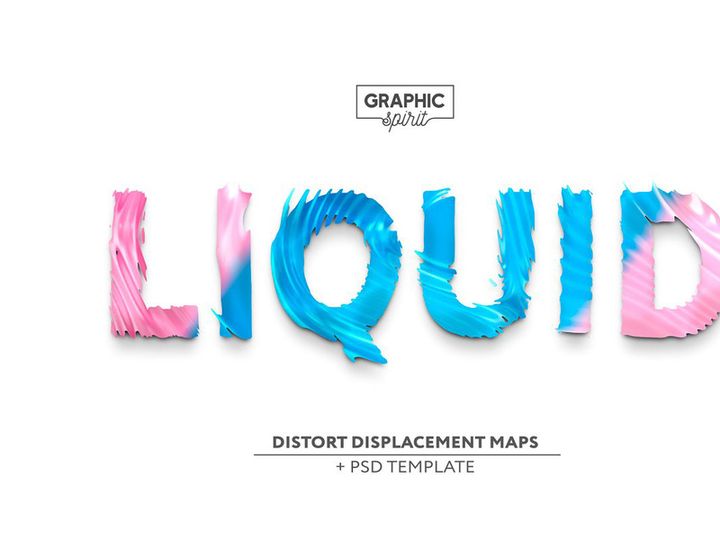 Free Liquid Displacement Maps