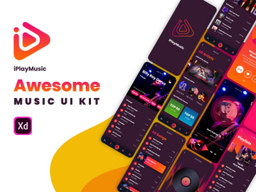 iPlayMusic - A Free Awesome Music App UI preview picture