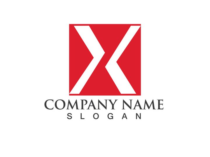 X Logo and symbol vector icon