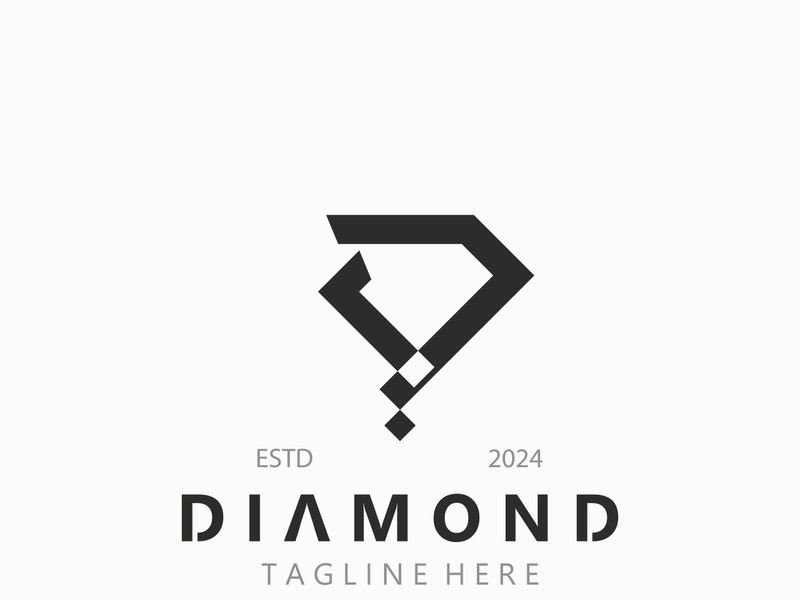 Diamond jewelry Logo, jewelry shop business identity, emblem, creative design