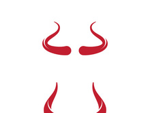 Devil horn Vector icon design