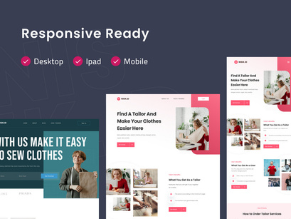Nisik - Fashion & Taylor Landing Page