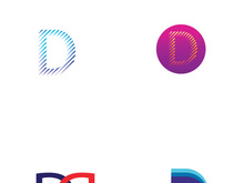 Modern initial letter D initial logo.