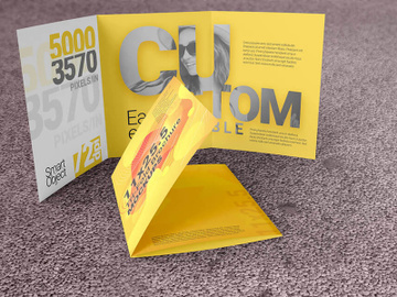 11×25.5 Tri-Fold Brochure Mockup Template preview picture