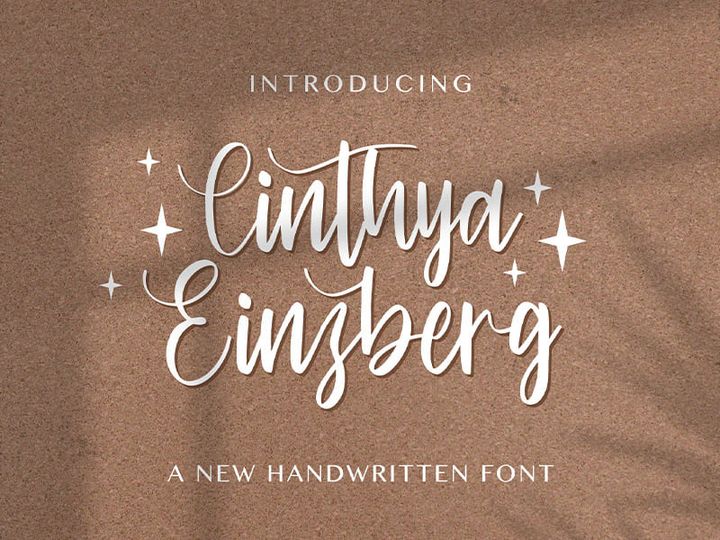 Cinthya Einzberg - Handwritten Font
