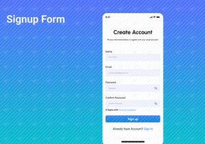 Signup Form UI Design