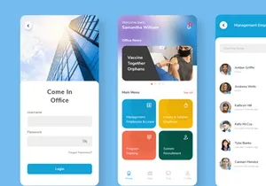 HR Smart Solutions Mobile App UI Kit