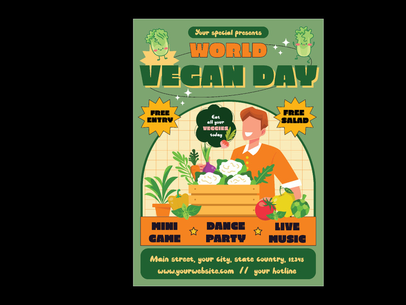 Vegetarian Day Flyer