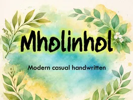 Mholinhol – Modern Casual Handwritten Font (OTF-TTF) preview picture