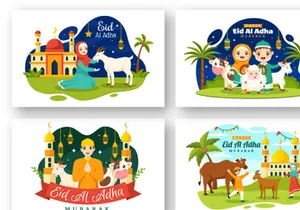 22 Happy Eid Al Adha Mubarak Illustration