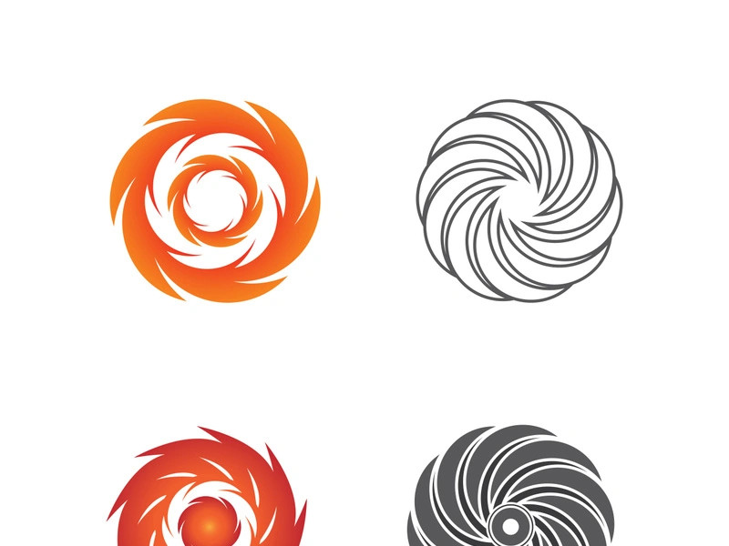 vortex vector illustration icon logo template design