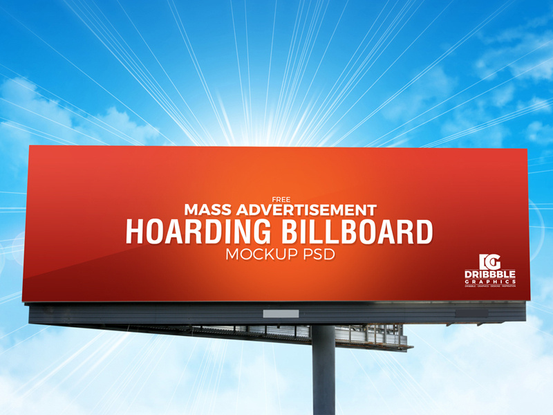 Outdoor Mass Advertisement Billboard Mockup