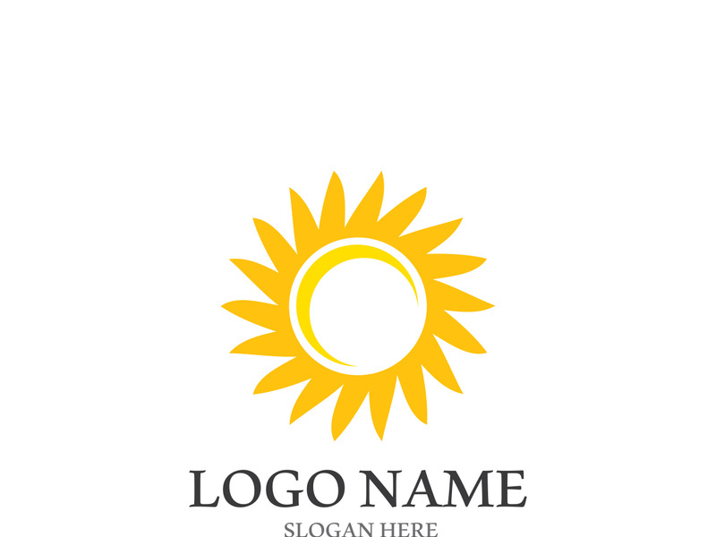Sun vector illustration icon logo template design