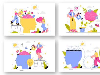 9 Mental Health Awareness Illustration