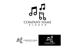 Music Note Logo Player vector icon