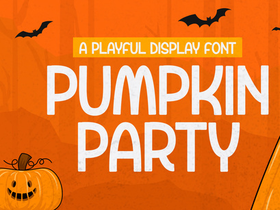 Pumpkin Party - Playful Display Font