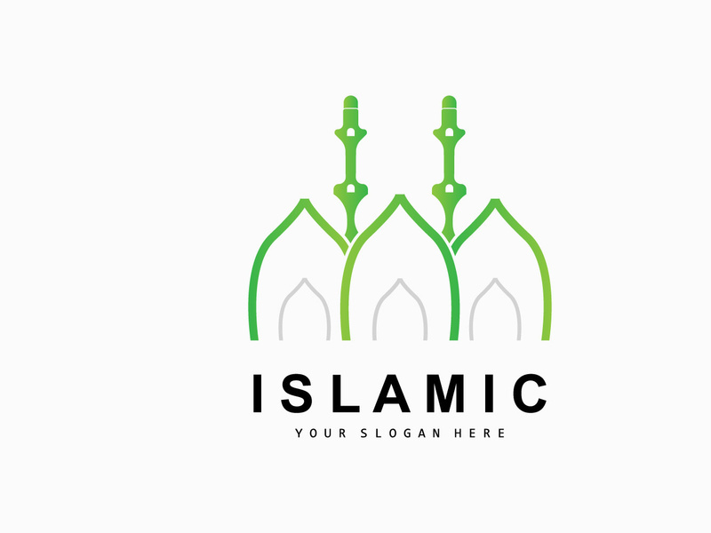 Mosque Logo, Vector Desain Template