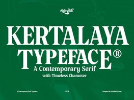 Kertalaya Serif preview picture
