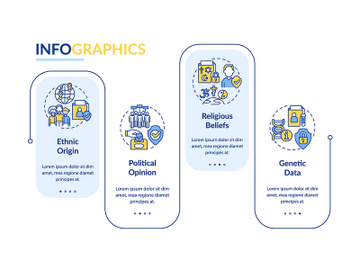 Examples of personal information rectangle infographic template preview picture